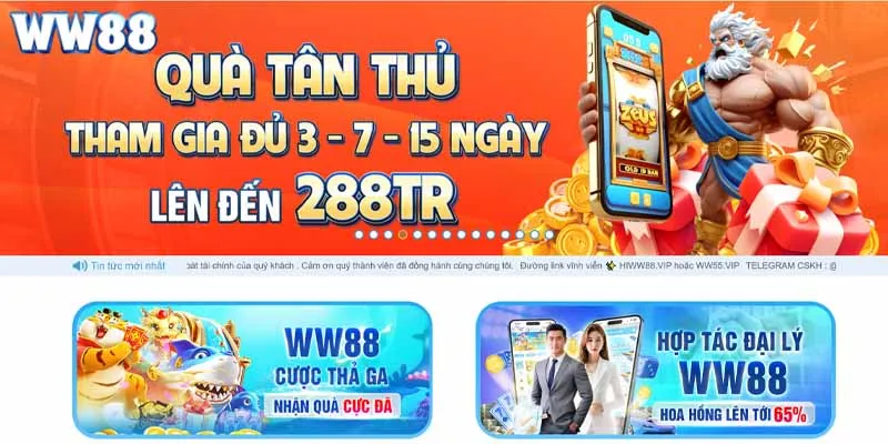 Các chương trình khuyến mãi WW88 hấp dẫn nhất