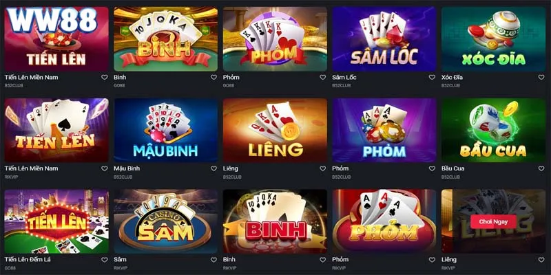 Lưu ý khi bạn tham gia game bài WW88