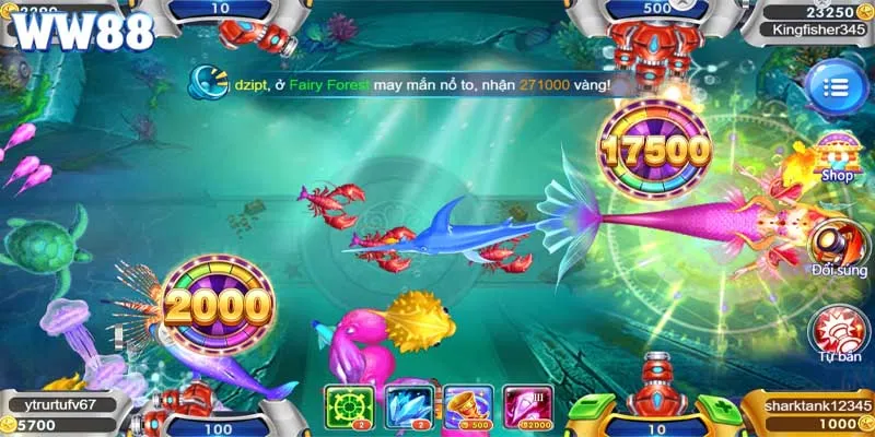 Sảnh chơi bắn cá sở hữu vô vàn ưu điểm nổi bật